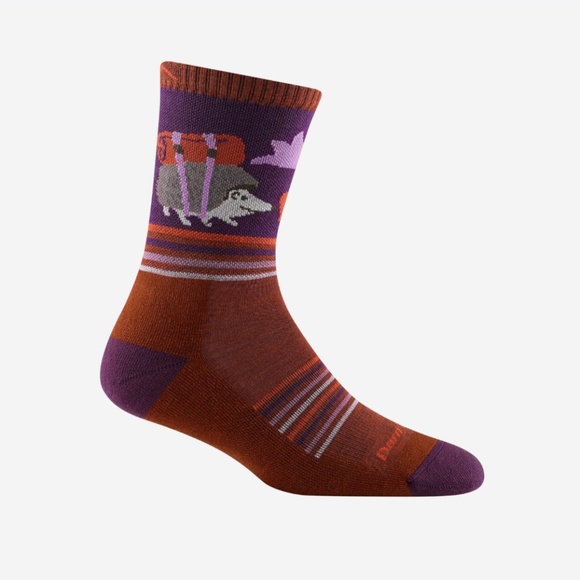 Darn Tough Women's Critter Club Micro Crew Lightweight Hiking Sock - NWT - Picture 1 of 4
